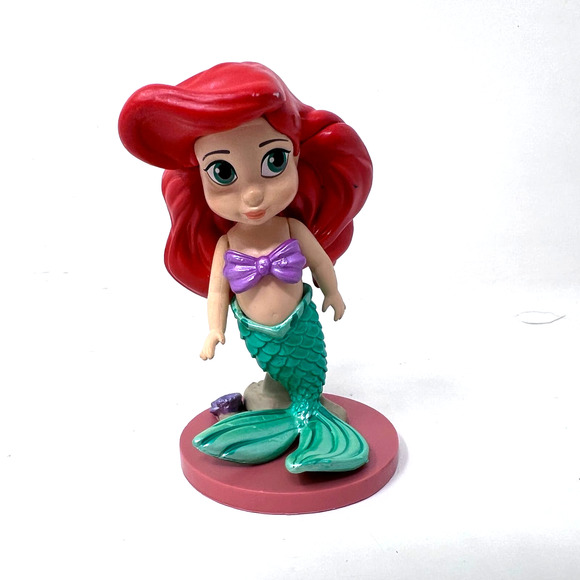 Disney Animators Princess Figure Lot of 6 Arial Cinderella Belle Mulan Tiana 3" - Picture 5 of 9